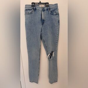 Classic Blue Distressed Women's Jeans